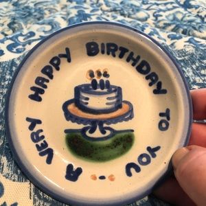 M.A. Hadley Birthday Small Plate